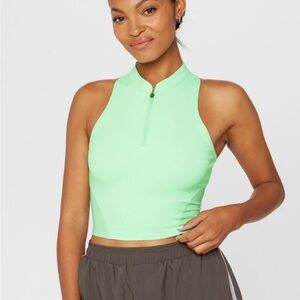 Green Zip Up Tank